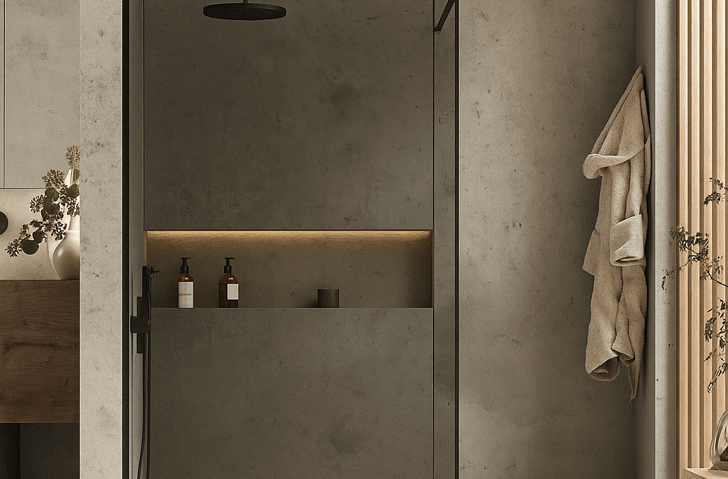 Paroi à l&rsquo;italienne fixe de douche sur mesure : la solution moderne et esthétique pour votre salle de bain