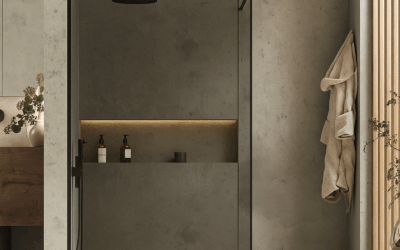 Paroi à l&rsquo;italienne fixe de douche sur mesure : la solution moderne et esthétique pour votre salle de bain